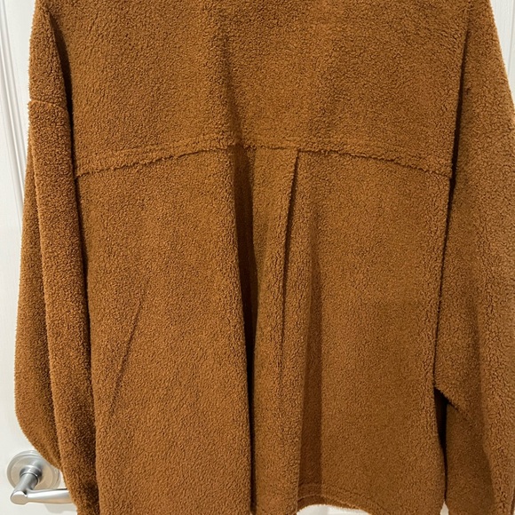 Peach Love rust color oversize long sleeve jacket size small - Picture 6 of 9